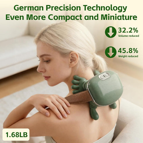 seektik 2026 4D Premium Back and Neck Massager with Heat, Simulated Human Hand Design Shoulder Massage Kneading