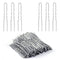 U Shaped Hair Pins - IKOCO 2.4inch Hair Pins for Women with Storage Box, Silver