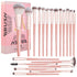 MAANGE 20Pcs Makeup Brush Set - Premium Synthetic Foundation, Face Powder, Blush, Concealers with Gift Box (Pink)