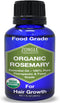 Organic Rosemary Oil - 100% Pure Food Grade Essential Oil for Hair Growth, by Zongle Therapeutics, 1 OZ