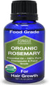 Organic Rosemary Oil - 100% Pure Food Grade Essential Oil for Hair Growth, by Zongle Therapeutics, 1 OZ