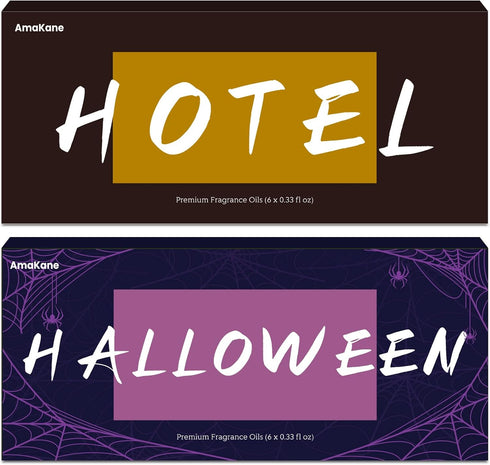 Hotel & Halloween Fragrance Oils Set, AmaKane Fragrance Oil for Candle Making,