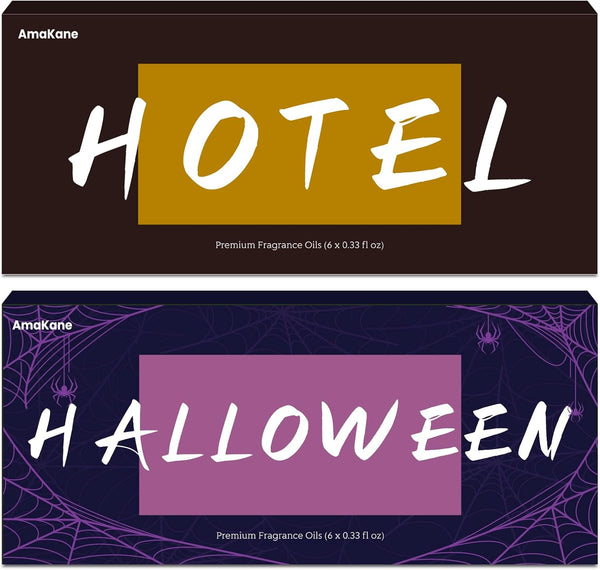 Hotel & Halloween Fragrance Oils Set, AmaKane Fragrance Oil for Candle Making,
