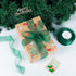 Green Sheer Ribbon, 50 Yards 1-1/2 inch Wide Shimmer Organza Ribbon for Gift Wrapping and Christmas Decoration