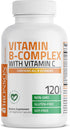 Immune 120 Bronson Vitamin B Complex with Vitamin C - Health, Energy Support & Nervous System Support - Non-GMO