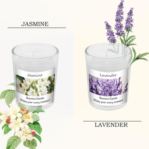 Set 6 Pack Scented Candles Gifts for Women and Men, Soy Wax Aromatherapy Candles Jar Candle for Birthday, Thanksgiving
