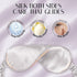 OLESILK Silk Sleep Eye Mask Blindfold with Double Layer Filling, Luxury Eye Cover for Women Men with Travel Bag