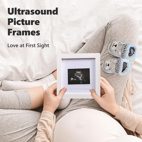 Set Pregnancy Announcement, Baby Announcement Ideas Include Felt Letter Board, Baby Onesie, Booties, Photo Frame