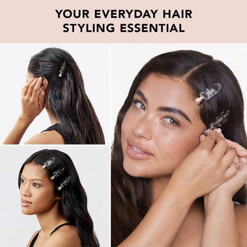 Kitsch Creaseless Hair Pins - No Crease Hair Clips for Makeup, 4pc Set for Styling