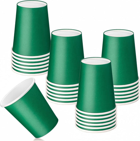 25 Pack 8 oz Disposable Paper Cups, Paper Hot Cups, Hot Coffee Cups, Beverage Cups, Suitable for Offices, Home