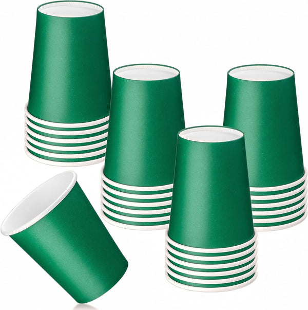 25 Pack 8 oz Disposable Paper Cups, Paper Hot Cups, Hot Coffee Cups, Beverage Cups, Suitable for Offices, Home