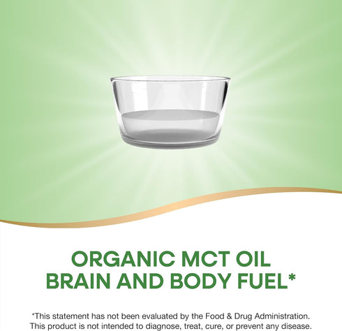 Nature's Way Organic MCT Oil, 16 Fl Oz, Brain and Body Fuel from Coconuts
