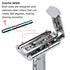 Double Blade Safety Razor - Adjustable Razors with 10 Blades and 1 Stand, Durable for Men and Women