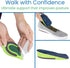 Gel Heel Cups for Heel Pain Relief (Pair), Shock Absorbing Inserts for Flat Feet & Plantar Fasciitis, Medium