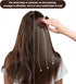 Ymcafmo Tool(2pc) Scalp Massager Brush with Bamboo Bristles, Manual Handheld Scalp Scrubber for Hair Growth, Wet