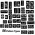 HAWINK Temporary Tattoo Markers for Skin, 10 Body Markers + 56 Large Tattoo Stencils for Kids and Adults, Dual-End Pens
