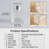 TUPANDY 2PCS 50ml/1.7oz Set Glass Diffuser Bottles with Cap, Small Square-Shaped Essential Oil Container, DIY