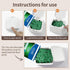 Dental Floss Picks Dispenser with Press Flip Top Cover, Compact Storage Case