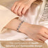 Feraco Magnetic Bracelets for Women, Titanium Steel Bracelet with Neodymium Magnets & Sparkling Crystals