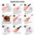 RARJSM Gel Paint for Nail Art, Nude Liner Gel Polish Set, 12 Colors with Thin Sharp Brush