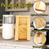 XingyLi 60 60 (14.1x9.7x3.5 Inch, Pcs Large Bread Bags for Homemade, Kraft Paper Sourdough Bread Bag with Clear Window