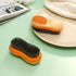 Laundry Stain Brush 2 Pack, Two-Side Soft Bristle Scrub Brush for Stain Removal, Silicone Household Washing Brush