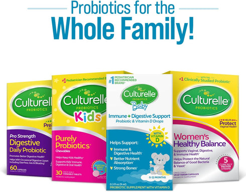 Culturelle Baby Probiotic Drops + Vitamin D, Immune & Digestive Health Support for Babies 0-12 Months, 30 Day Supply