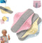 QHUDLV 3PCS Graphene Reusable Incontinence Pads, Reusable Leak-Proof & Waterproof Absorbent Pad, Washable
