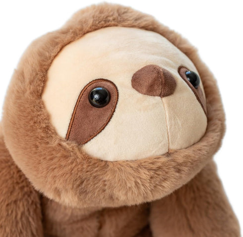 Snugglekid 11 20 inches Sloth Sensory Weighted Vibrating Pillow, Pressure Activated for Kids Adults, Plush Minky Soft