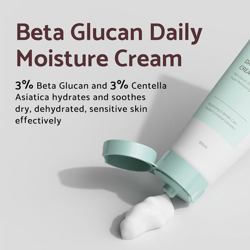 IUNIK Beta-Glucan Power Deep Moisture Serum and Facial Cream Kit - Intense Hydration for All Skin Types, Vegan