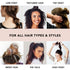 Kitsch Spiral Hair Ties for Women - No Crease Hair Tie, 8pcs Brunette, for Thick and Thin Hair