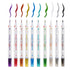 HAWINK Temporary Tattoo Markers for Skin, 10 Body Markers + 56 Large Tattoo Stencils for Kids and Adults, Dual-End Pens