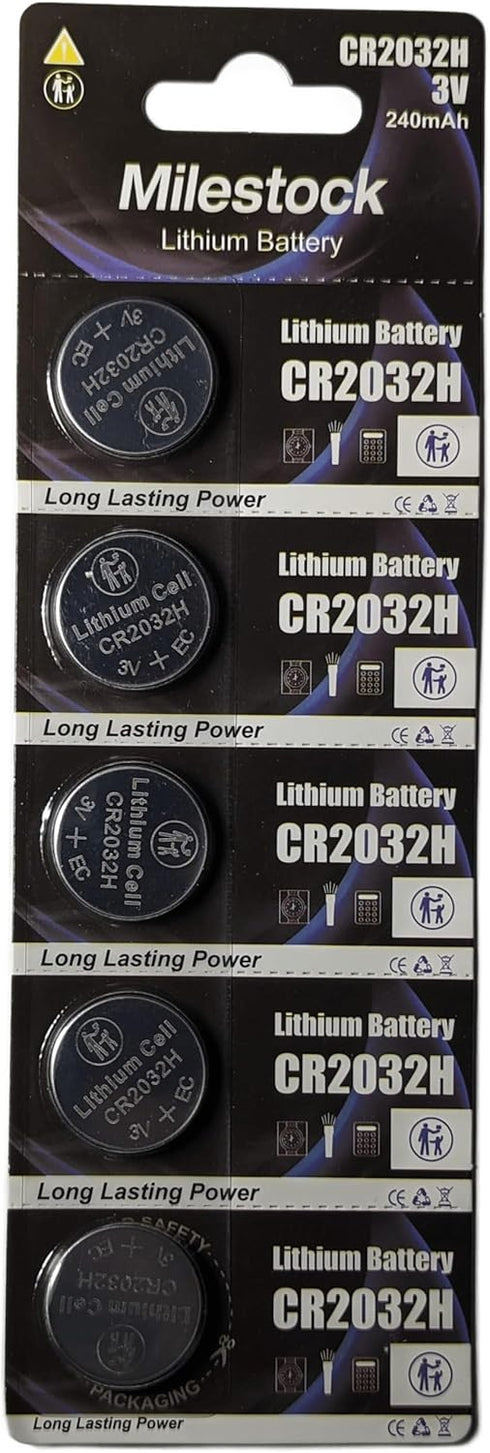 Milestock 10-Pcs 3-Volt Ultra2 Ultra-2 Lithium Coin Cell Battery for One Touch Blood Glucose Meter, Sugar Monitor