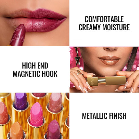 Oulac Light Pink Lipstick for Women, High Impact Lip Color, Lightweight Hydrating Formula, Vegan Beauty, Full Coverage,