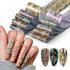 Snake Skin Nail Transfer Foil Sticker Art Supplies, Python & Starry Sky Designs, 10 Pcs Holographic Nail Foil