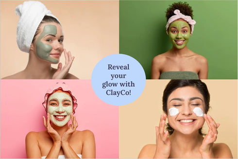 10 Piece Clay Mask Variety Kit - Facial and Skin Care Set for Men & Women (Rose, Dead Sea, Green Tea, Aloe Vera)
