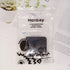Honbay Fashion Travel Contact Lens Case Kit, Mini Contact Lens Box with Mirror (Black)