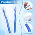 100 Pcs Prepasted Disposable Toothbrushes Bulk Individually Wrapped Pre Pasted Soft Bristle Tooth Brush Set Travel Colorful Toothbrushes for Homeless Gift Hotel Camping Travel