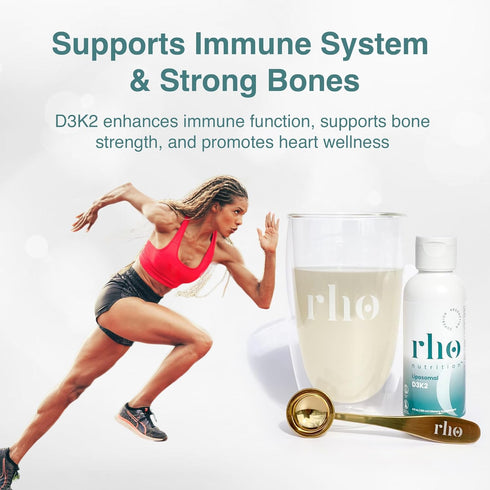 Liposomal D3K2 Ultra High Absorption Liquid Vitamins D3 and K2 Supplement, Immune System & Overall Health Support