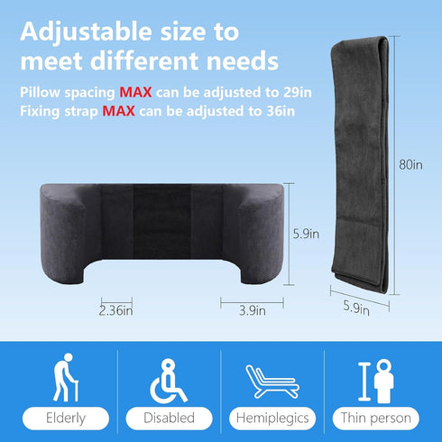 SGTMATCY Lateral Support for Wheelchair Lateral Support Cushion with Adjustable Side Panels for Wheelchairs,Wheelchair
