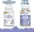 SOLARAY Collagen Bone Complete, Advanced Bone Matrix Formula with Plant Calcium & Magnesium (30 Servings, 90 VegCaps)