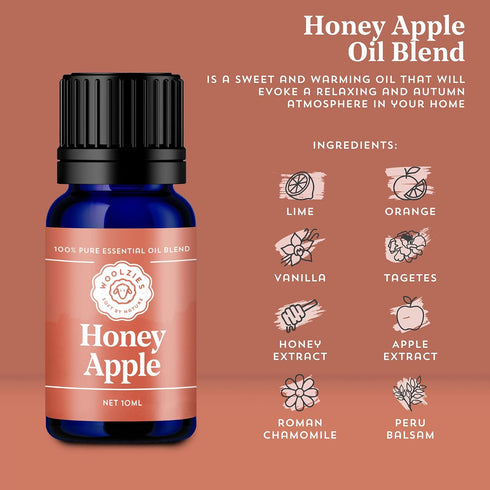 Woolzies Autumn Essential Oil Set of 3 - Harvest Party Includes Spiced Cider, Pumpkin Pie, Honey Apple