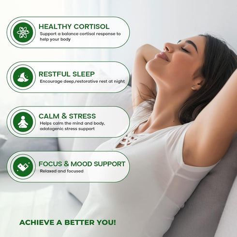 VEGETUSMAX 7-in-1 Cortisol Supplement Liquid Drops, Cortisol Theanine Rhodiola Rosea Magnesium Phosphatidylserine