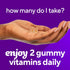Gummy 60 Gummies vitafusion Magnesium Supplement, Bring calm to your vitamin routine, Tropical Citrus Flavor