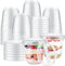 Jingmore 80 Pack 9.5oz Clear Plastic Yogurt Parfait Cups Disposable Overnight Oats Containers