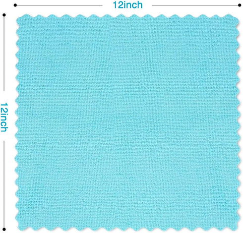Orighty Microfiber Cleaning Cloths, Pack of 24, Highly Absorbent, Lint Free, 12x12 inch for House, Kitchen, Car