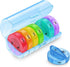 Sukuos Large Weekly Pill Organizer, 2 Times a Day Daily Pill Box 7 Day Easy to Open with Double Protection, AM PM (Blue)