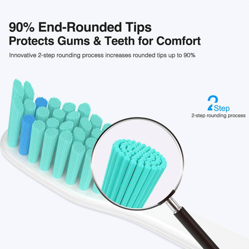 Toothbrush,6 Replacement Toothbrush Heads for Philips Sonicare Replacement Heads E-Series, Essence, Electric