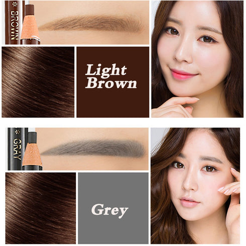 5pcs 5 Colors Peel-Off Eyebrow Pencil Set for Drawing, Marking, Eyebrow Makeup Tool