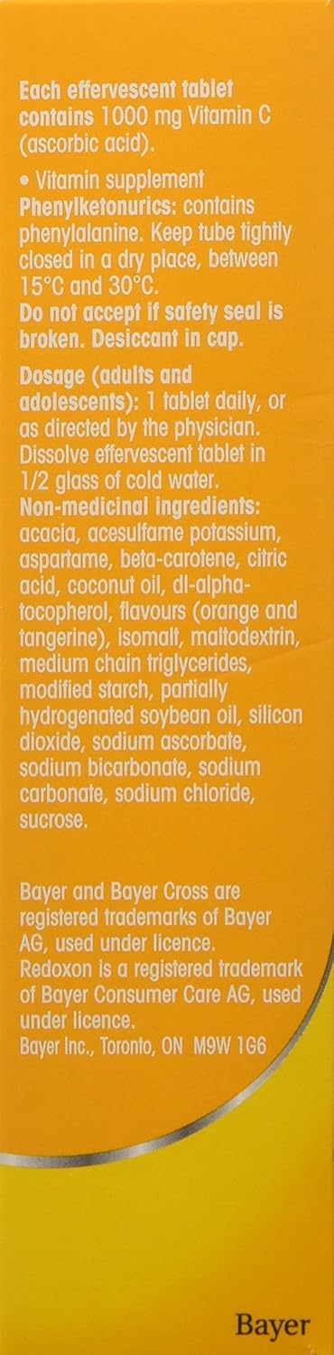 Redoxon Orange Vitamin C Effervescent Tablets, 15 Orange Tablets
